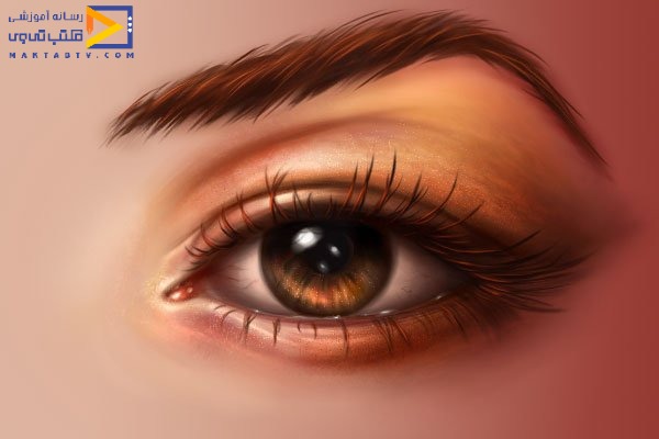 نقاشی دیجیتال چشم زیبا
