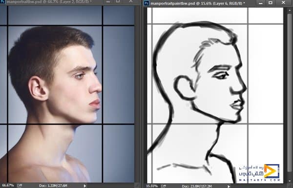 آموزش نقاشی دیجیتال چهره با فتوشاپ